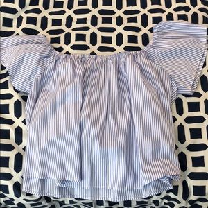 NWOT Forever 21 off the shoulder striped top